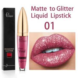 Diamond Lip Gloss Matte To Glitter Liquid Lipstick Waterproof