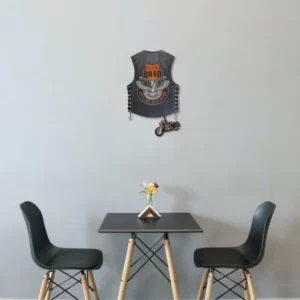 Harley Vest Wall Clock (Gifts for riders)