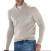 Men's Basic Zipped Sweater