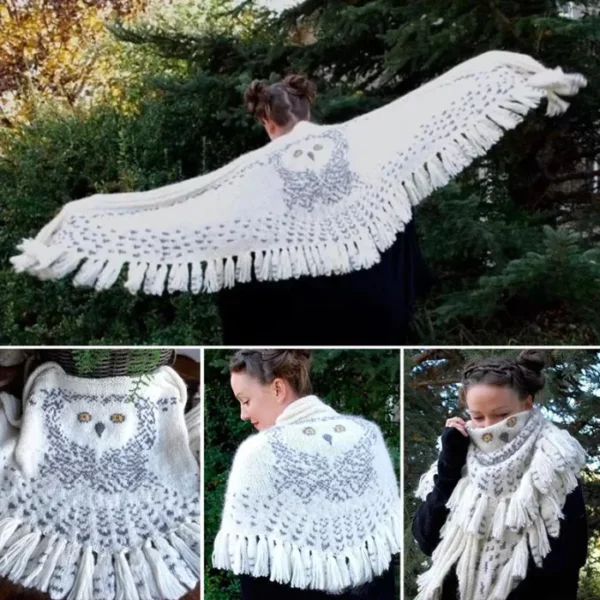 Retro Owl Scarf