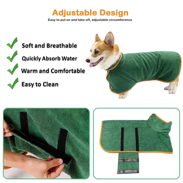 Thickened Microfiber Absorbent Dog Bath Towel