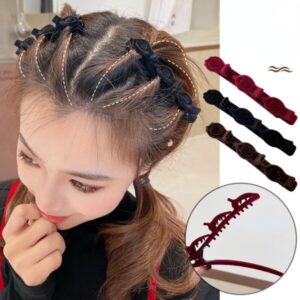 Flocking Braided Hair Clip