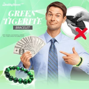 WealthyBoost Green Tigerite Bracelet