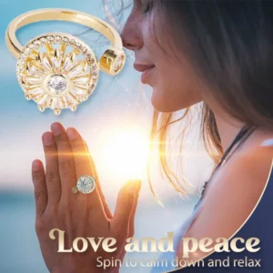 Anxiety Relief Diamond Spinning Ring