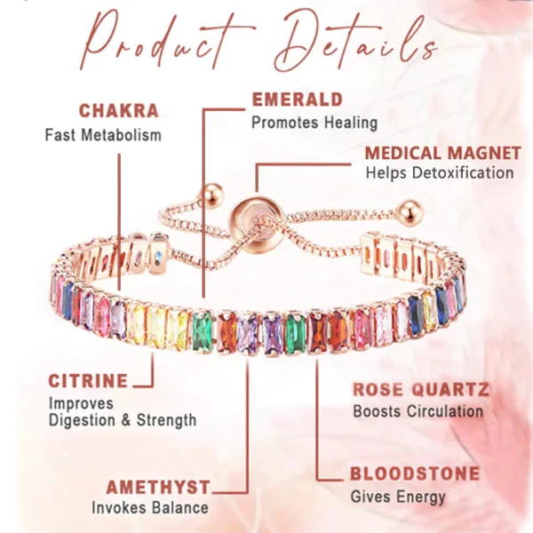 Vibreax™ Crystal Detox Slimming Healing Bracelet for Women