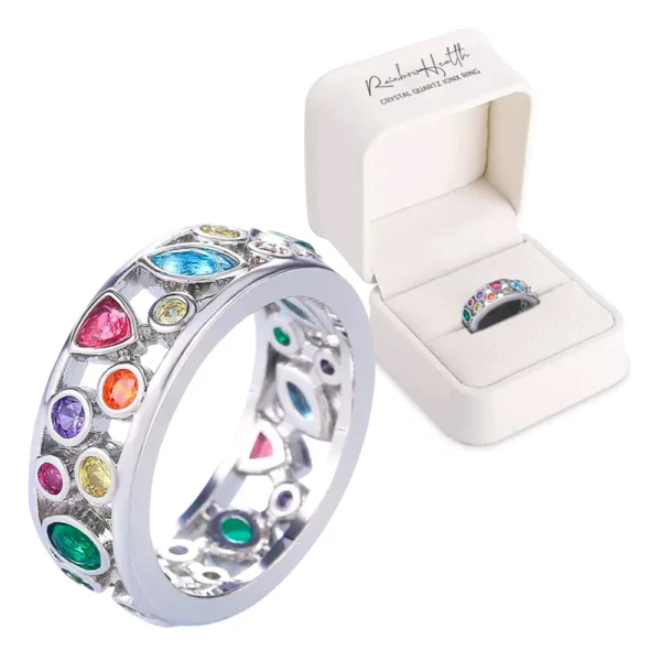 RainbowHealth Crystal Quartz IONX Ring