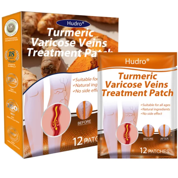 Hudros™ Turmeric Varicose Vein Treatment Patch