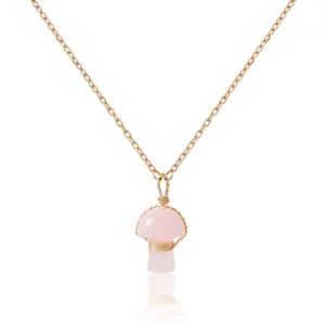 LOVICA RoseQuartz Mushroom Necklace