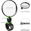 Universal Bicycle Rearview Mirror 360°Adjustable Rotate Convex Wide Angle Cycling Handlebar Rear View Mirrors