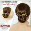 Feeon Colorful Hair Deft Bun