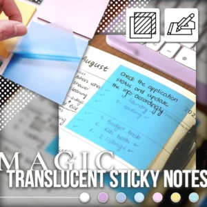 Oveallgo™ PRO Waterproof Translucent Sticky Notes