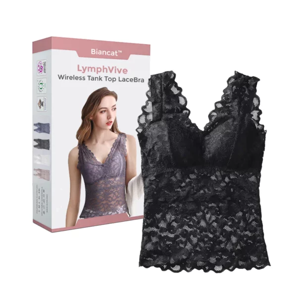 Xusym™ LymphVive Wireless Tank Top Lace Bra