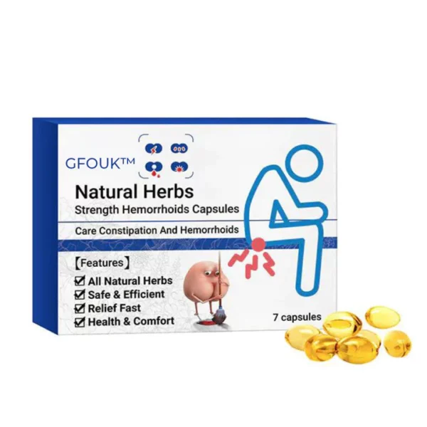 GFOUK™ PRO Natural Herbal Strength Hemorrhoid Capsules