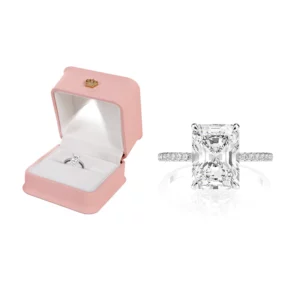 angul™ Moissanite Haute Couture Square Diamond Ring