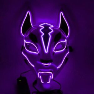 Fox Full Face Neon Mask