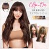 3D Clip-In Bangs Hair Extensions