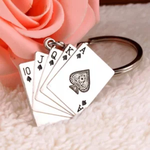 5 Playing Card Keychain