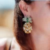 Beaded Pineapple Earrings