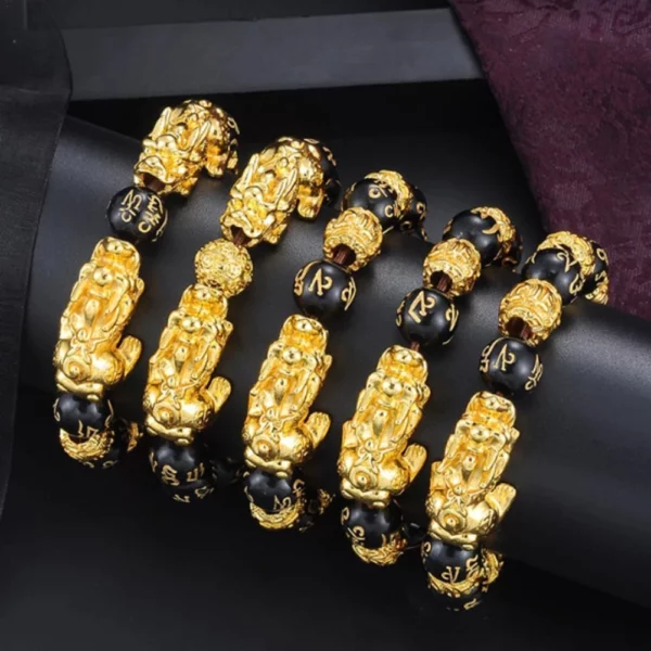 Black 24k Piao Gold Bracelet