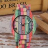 Colored Bamboo Wood Handmade Couple Watch