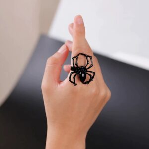 Creepy Halloween Spider Rings