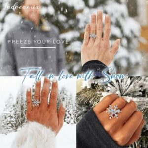 Ladreamia Rotatable Snowflake Ring