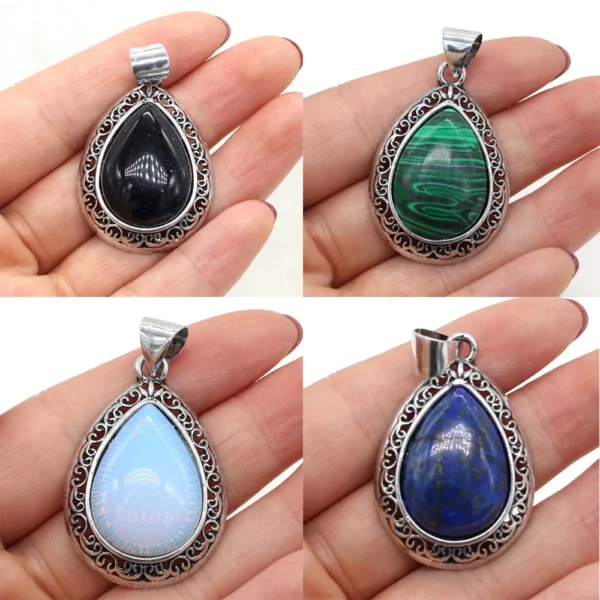 Metal Color Gemstone Pendant