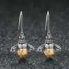 Queen Bee Crystal Drop Earrings