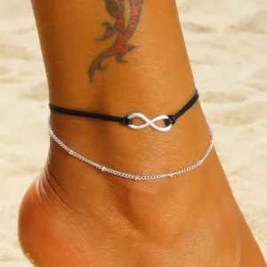 Simple Infinity Ankle Bracelet For Women