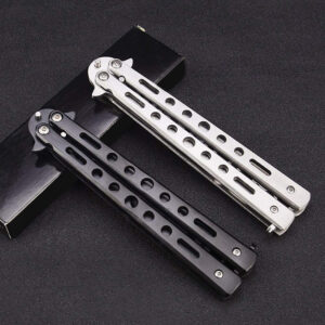 Stainless Steel Butterfly Knife Comb Trainer