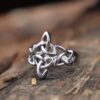 Stainless Steel Silver Triquetra Ring